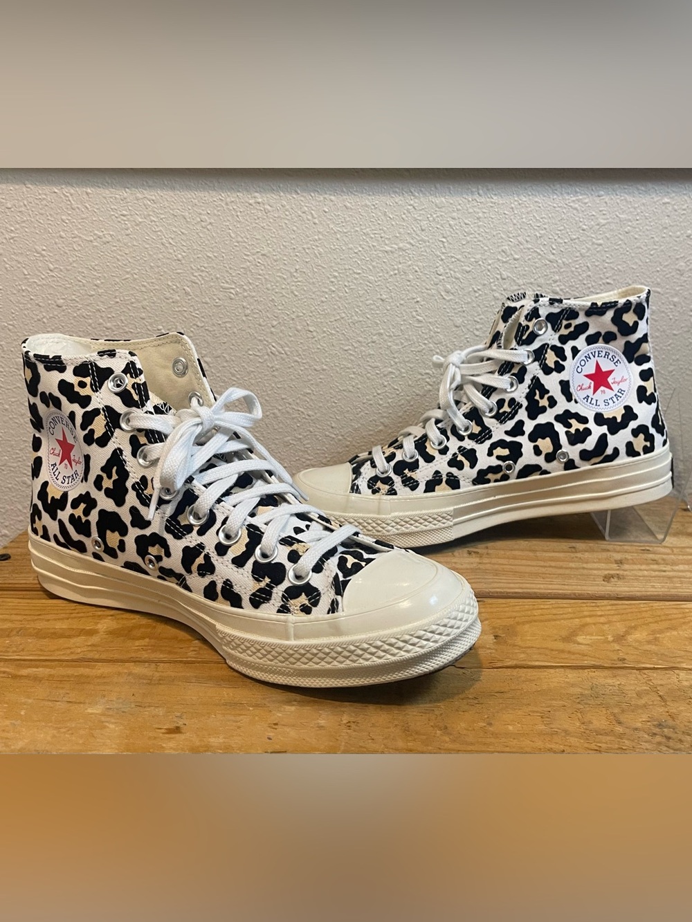 Converse Chuck 70 High Top Leopard Print Sneakers Womens 9 Mens 7